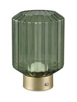 Trio Oplaadbaar tafellampjeLord met groen glas - R57761115 - thumbnail