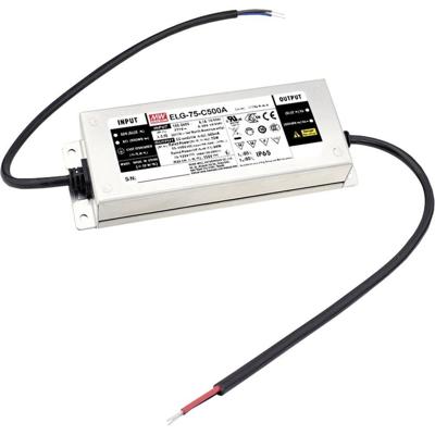 MEAN WELL ELG-75-C700B-3Y LED-driver Constante stroomsterkte 74.9 W 700 mA 53 - 107 V/DC 3-in-1 dimmer, Dimbaar, Montage op ontvlambare oppervlakken, Geschikt