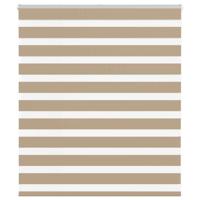 Zebra Blind 120x100 cm stofbreedte 115,9 cm polyester zandbruin - thumbnail