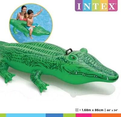 Intex Water Ride-on Krokodil 168x86cm