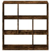 Kamerscherm / boekenkast 102x29x103,5 cm hout gerookt eiken - thumbnail