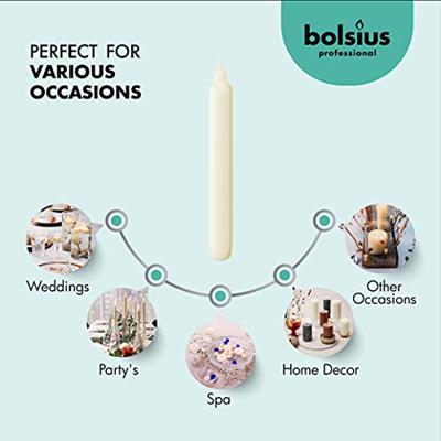 Bolsius - Bistro Kaarsen - Ivoor - 45 stuks