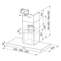 Conventionele Afzuigkap Mepamsa STILO NEO 90 Zwart - thumbnail