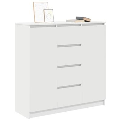 Dressoir met lades 100,5x35x98,5 cm spaanplaat wit
