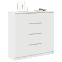 Dressoir met lades 100,5x35x98,5 cm spaanplaat wit - thumbnail