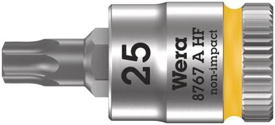Wera 8767 A HF TORX® Zyklop Bit/dop-combinatie met 1/4" Aandrijving met Vasthoudfunctie, TX 25 x 28 mm - 1 stuk(s) - 05003365001