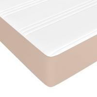 Boxspring met matras kunstleer cappuccinokleurig 140x190 cm - thumbnail