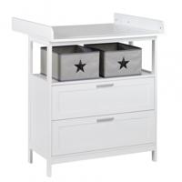 roba Commode Hamburg (2 lades, Wit) - thumbnail
