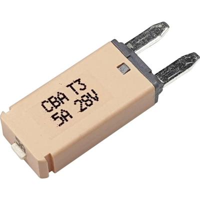 Hansor Circuit Breaker Mini, type 3. Manual Reset, 5A CBA3 Series 5A Zekeringautomaat standaard vlakzekering 5 A Lichtbruin 1 stuk(s) Hansor Circuit Breaker Mini, type 3. Manual Reset, 5A CBA3 Series 5A Zekeringautomaat standaard vlakzekering 5 A Lichtbruin 1 stuk(s)
