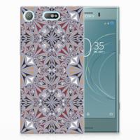 Sony Xperia XZ1 Compact TPU Siliconen Hoesje Flower Tiles - thumbnail