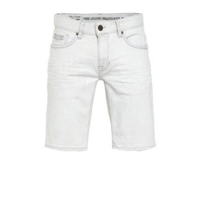 PME Legend straight fit jeans short Nightflight lichtgrijs