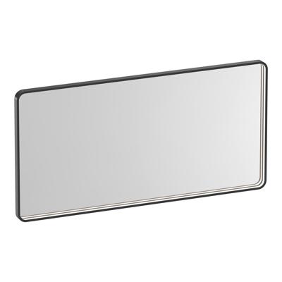 Brauer Sapphire Spiegel - Rechthoekig met Afgeronde Hoeken - 120 cm - met Gunmetal Frame - met Directe LED-Verlichting - Dimbaar en met Kleurfunctie - met Afstandsbediening