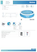 Bestway Opblaasbaar Zwembad Volwassenen Ring met Filter 305x66 cm Tuin 57458 - thumbnail