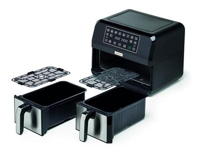 Kenwood HFM20.000MB friteuse Dubbel 8 l Vrijstaand 1700 W Heteluchtfriteuse Zwart - thumbnail