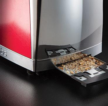 RUSSELL HOBBS 23250-56 - Luna Toaster - Fast Toast Technology - Solar Red