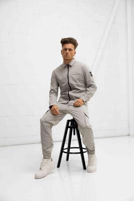 Cruyff Papery Trainingspak Heren Grijs - Maat L - Kleur: Grijs | Soccerfanshop