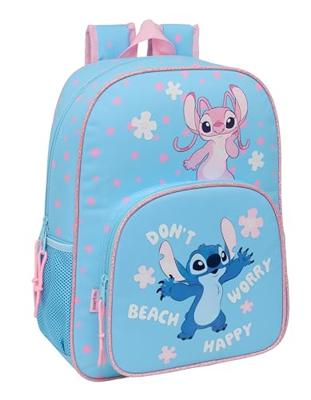 Schoolrugzak Lilo & Stitch Happy Hemelsblauw 33 x 42 x 14 cm