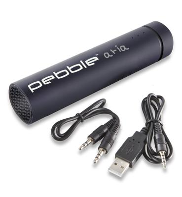 Veho powerbank met speaker Pebble Aria 20 cm zwart Veho powerbank met speaker Pebble Aria 20 cm zwart