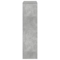Boekenkast 100x33x125,5 cm bewerkt hout betongrijs - thumbnail