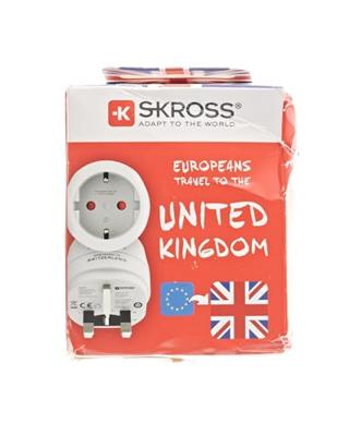 Skross SKR1500230E Reisadapter Europa-naar-uk Geaard - thumbnail