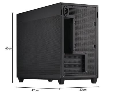 Asus Prime AP201 MicroATX Mini-tower PC-behuizing Zwart