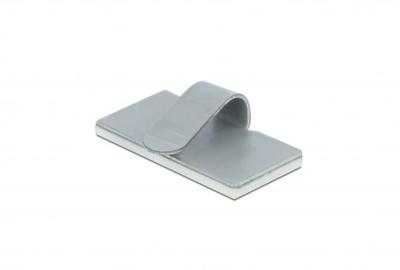 Delock Kabelklem zelfklevend RVS 10 stuks