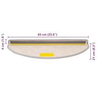 VidaXL Trapmatten zelfklevend 15 st sisal-look 65x21x4 cm platinakleur - thumbnail