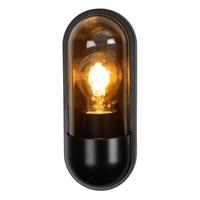 Lucide CAPSULE - Wandlamp Binnen/Buiten - 1xE27 - IP54 - Zwart - thumbnail