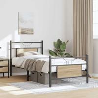 Bedframe zonder matras hout sonoma eikenkleurig 90x190 cm - thumbnail