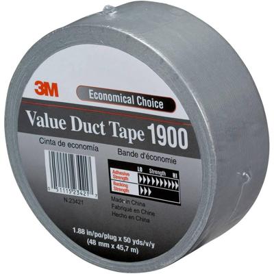 3M Duct Tape zwart 50mm x 50m - 190050B 3M Duct Tape zwart 50mm x 50m - 190050B