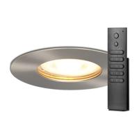 10x Bari inbouwspots - RVS - Dimbaar - GU10 - 5 Watt 400 lumen - 2700K Warm wit - IP65 Waterdicht - met dimmer en afstandsbediening - Badkamer en woonkamer - thumbnail