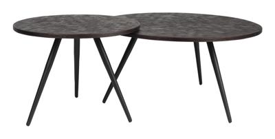 ZILT Salontafel 'Yasmijn' Teakhout, Set van 2 stuks ZILT Salontafel 'Yasmijn' Teakhout, Set van 2 stuks
