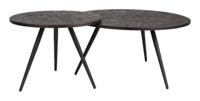 ZILT Salontafel 'Yasmijn' Teakhout, Set van 2 stuks - thumbnail