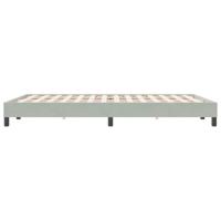 Boxspring zonder matras fluweel lichtgrijs 140x220 cm - thumbnail