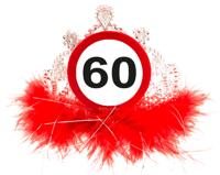 60 jaar Verkeersbord Tiara - thumbnail