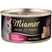 Miamor Dose Feine Filets Naturelle Thunfisch & Krebsfleisch 80 g (Menge: 24 je Bestelleinheit) - thumbnail