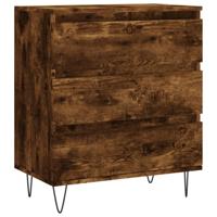 Dressoir 60x35x70 cm bewerkt hout gerookt eikenkleurig - thumbnail