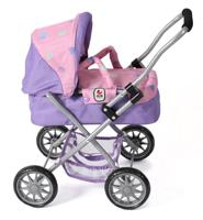 Kleine Poppenwagen Smarty - Hearts Lila - thumbnail
