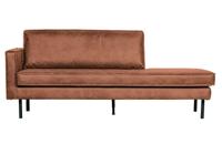 WOOOD Daybed 'Rodeo' Links, kleur Cognac - thumbnail