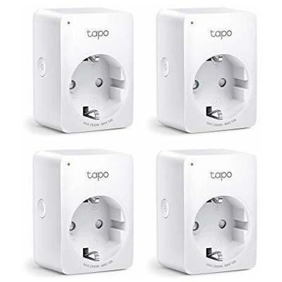 TP-LINK Tapo P100(4-pack) V1.2 Tapo P100(4-pack) V1.2 Draadloze schakelaarset Bluetooth 4-delig