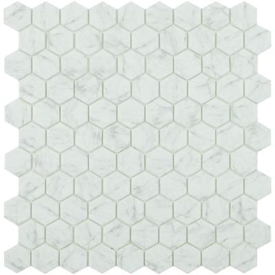 Mozaiek hexagon statuario 3.5x3.5cm