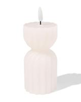 HEMA Led vormkaars ⌀6.2x15cm diabolo ivoor (ivoor) - thumbnail