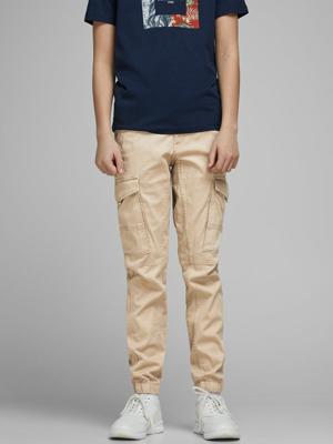 JACK & JONES JUNIOR slim fit broek JJIPAUL beige