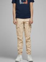 JACK & JONES JUNIOR slim fit broek JJIPAUL beige - thumbnail