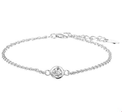 TFT Armband Zilver Zirkonia 1,7 mm 16,5 + 2,5 cm