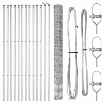 Weidehekwerk Zilver 25 x 1.6 m Gegalvaniseerd staal