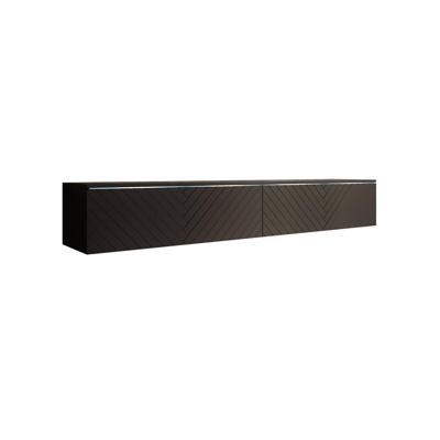 Meubella TV-Meubel Dixon - Zwart Visgraat - 180 cm Meubella TV-Meubel Dixon - Zwart Visgraat - 180 cm