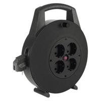 Bachmann 393.002 Kabelhaspel 10.00 m Zwart Randaarde stekker - thumbnail