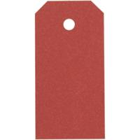 Creativ Company Manilla-labels, afm 4x8 cm, 250 gr, rood, 1000 stuk/ 1 doos - thumbnail