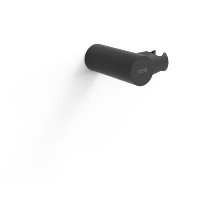 Handdouchehouder Tres Rond Ø 3.4x6.4x9.1 cm Mat Zwart